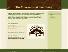 Tablet Screenshot of dyermercantile.com